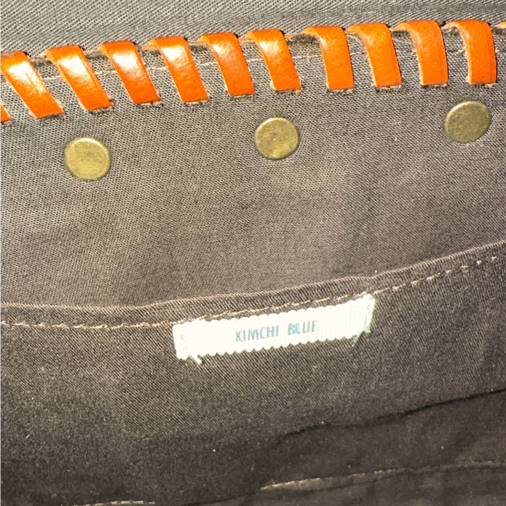 Kimchi Blue Tooled Leather Satchel in Cognac - Picture 6 of 7